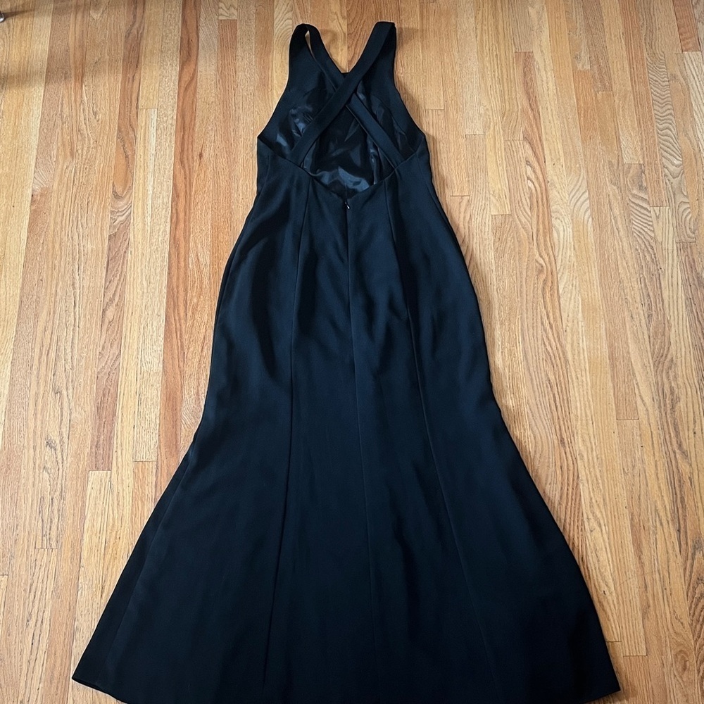 Chic Black Backless Evening Dress Vintage - Picture 4 of 5